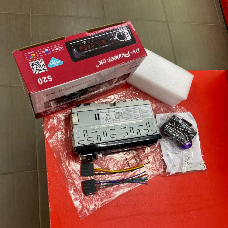 Автомагнитола 1DIN Pioneeir.ok BT-520 MIXTRAX