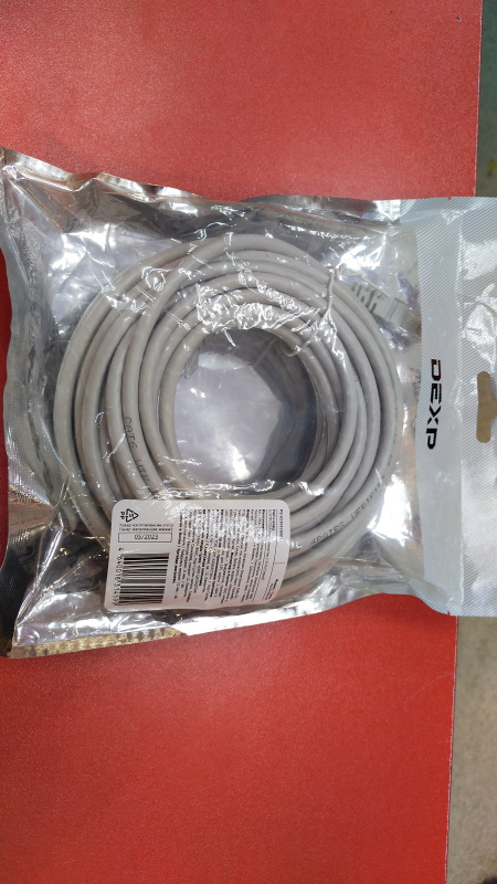 Кабель Патч-корд DEXP U/UTP CCA 10M 6 Категория