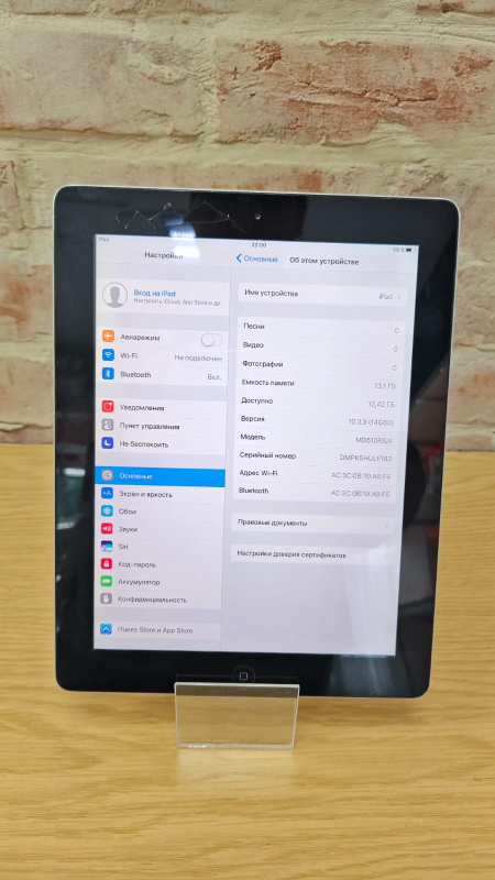 Планшет Apple iPad (1-го поколения) (2010)