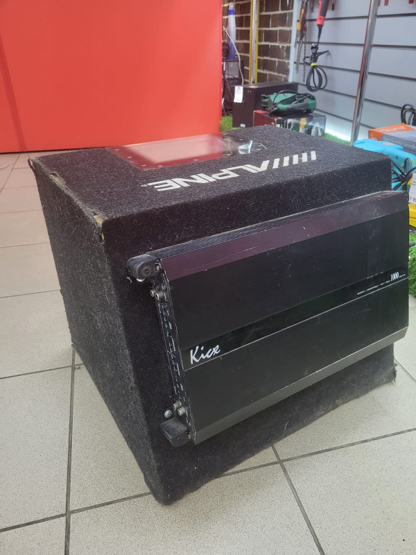 Авто сабвуфер Alpine sbg-1244bp