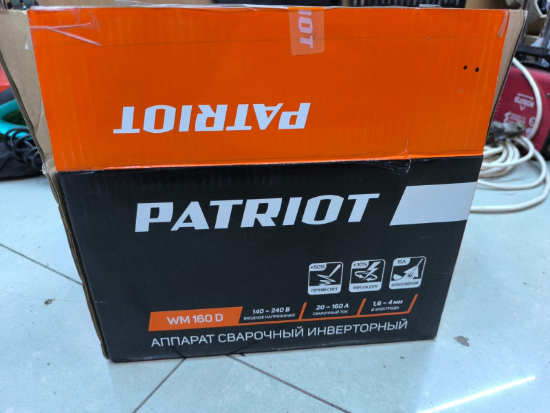 Сварочный аппарат - инвертор ММА Patriot wm160d