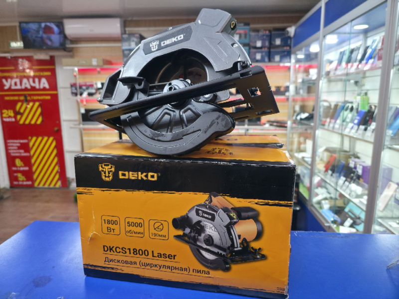 Циркулярная пила Deko dkcs1800 laser