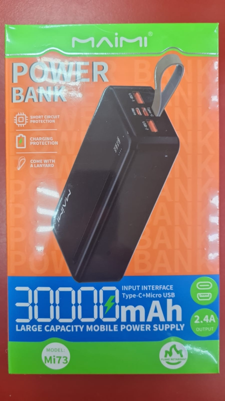 Внешний аккумулятор Maimi Mi73, 30000мАч