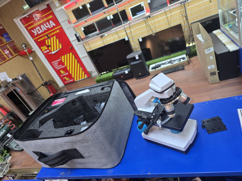 Тренажер HSL Микроскоп биологический 40x-2000x с подсветкой