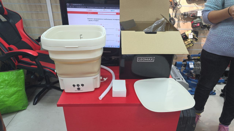 Складная Стиральная Mашина  лотос Leomax