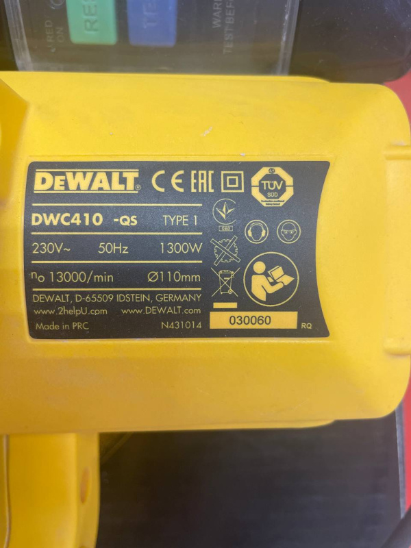 Плиткорез Dewalt dwc410