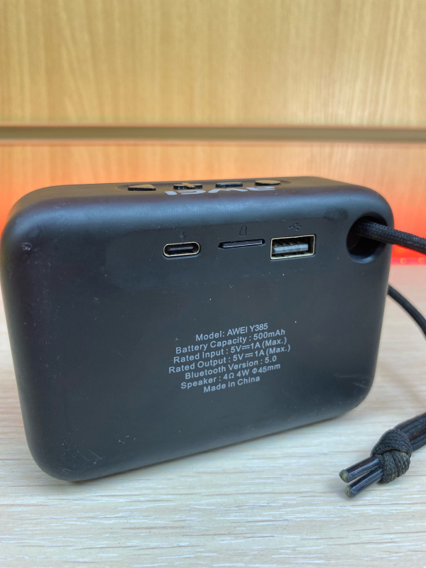 Колонки КОЛОНКА Awei Y385